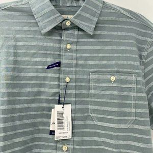 Johnnie-O Hangin’ Out Raleigh Tweener Button up shirt sz M NWT Avocado